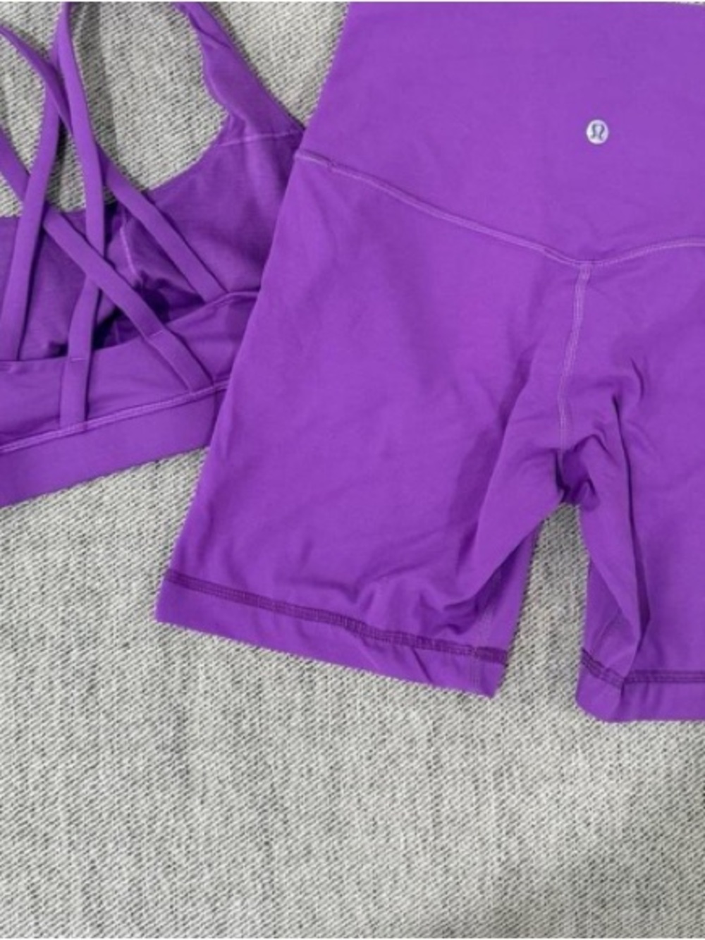 lululemon athletica Purple Athletic Bike/Running Shorts